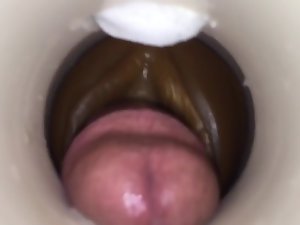 Sperm slug apart from cum cam person