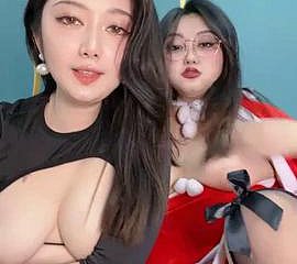 2 пухлые большие сиськи китаянки Camshow