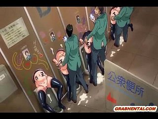 Lord it over hentai coeds group gangbang hither the class